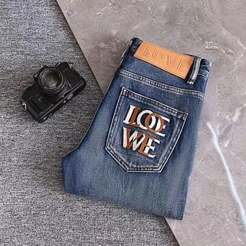 로에베 LOEWE 포켓 레터링로고 워싱스판 데님진