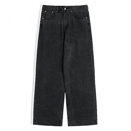 Maison Margiela MM6 위스커 이펙트 데님팬츠