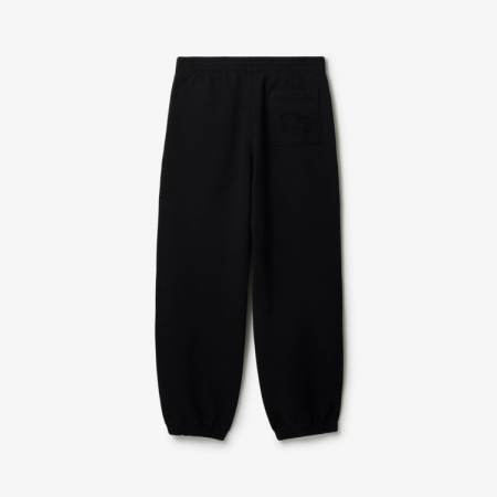 BURBERRY 코튼 조깅 팬츠 - 블랙