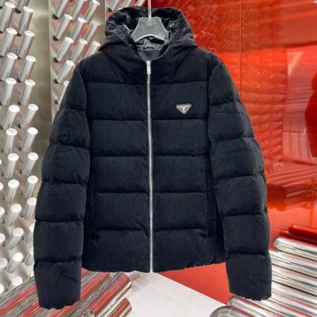 PRA*A    새드로고 덕다운 패딩 35