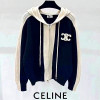셀*느 CELINE 빅로고 배색 후드 집업