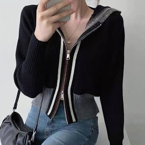 CELI*E   투웨이 후드 배색 집업