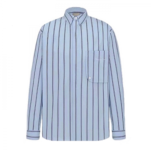 DIOR 꾸뛰르 포켓 스트라이프 셔츠