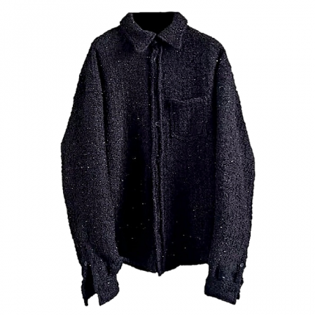 BALENCIAGA 트위드오버 패디드 셔츠