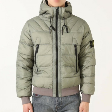 스톤 아일*드   와펜 크링클랩스 가먼트다잉 후드 패딩자켓