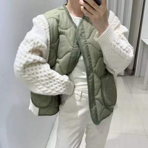 몽클*어   퀼팅 & 니트 아우터(5755) 깔깔이 누빔 점퍼