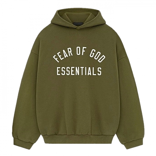 FEAR OF GOD ESSENTIALS 바시티로고 후디