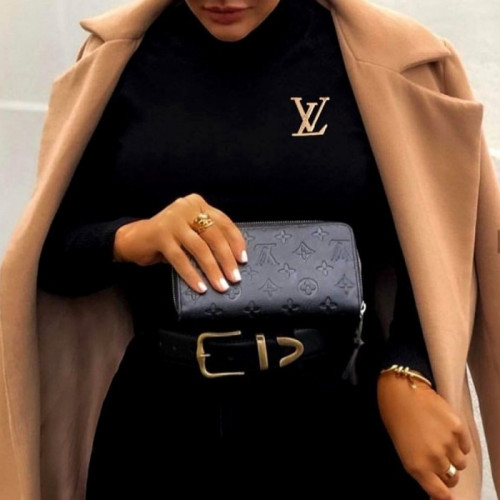 2024 F/W 루이*통   LV모노그램 (골드)플레이트 터틀넥