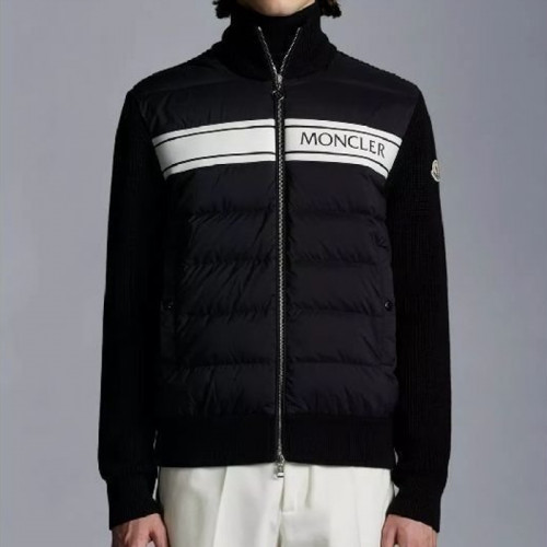 몽클*어   24FW 프린트 니트 패딩 집업