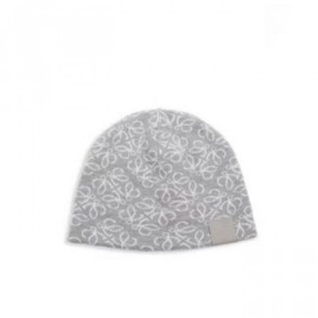 LOE*E   시그니처 패턴 비니 모자 - 그레이