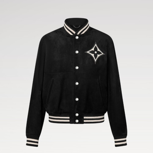 LOUIS VUITTON 엠벨리시드 램스킨 보머 블루종