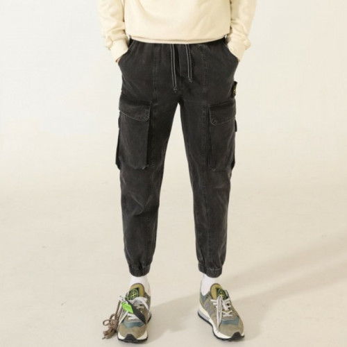 스톤 아일＊드  수입 투포켓 블랙워싱 조거팬츠