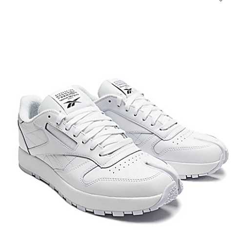 리복X메종 마르지엘라 클래식 레더 타비 스니커즈 - 화이트