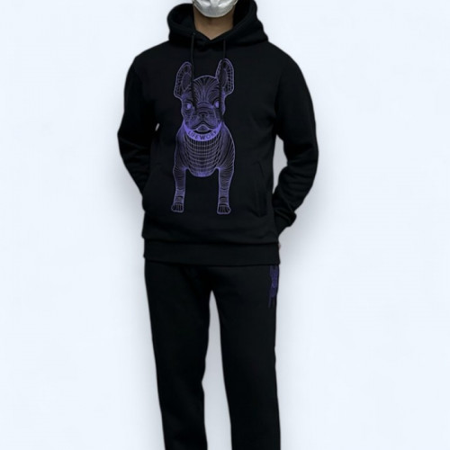 라이프*크   R 빅로고 후드 기모 세트 (남여공용)