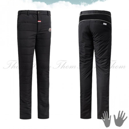 몽클*어   슬림핏 퀼팅 밴딩 패딩팬츠