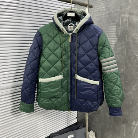 톰브*운   TB 여성 울트라라이트 나일론 테크 다운 패치 포켓자켓