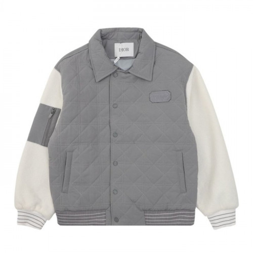 DI*R   퀄팅 플리스 배색 바시티자켓