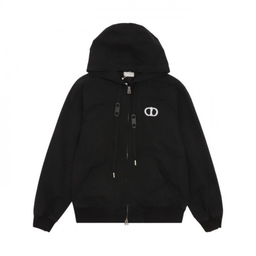 DI*R   CD 아이콘 코튼 후드집업 자켓