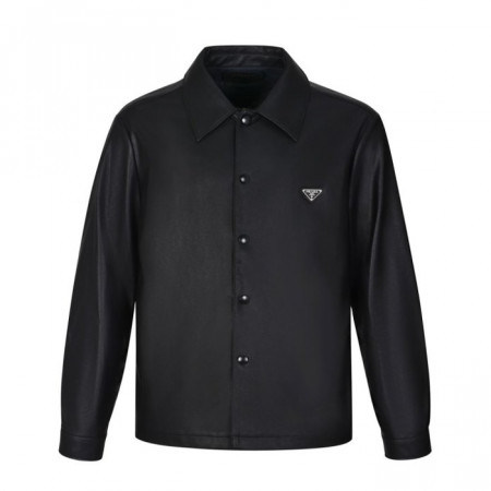 PRA*A   나파 레더 셔츠