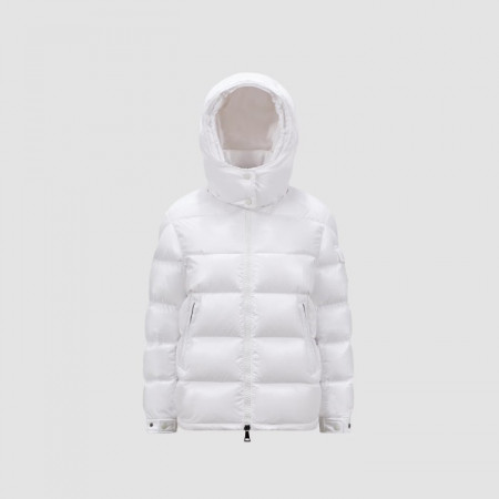 MONCLER Maire 후드 쇼트 다운 재킷 - 오프 화이트