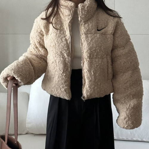 NIKE   뽀글이 테디자수 집업패딩