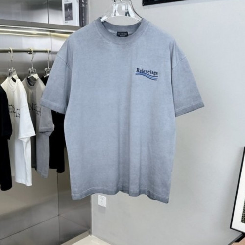 발렌시*가   웨이브 자수 워싱 티셔츠