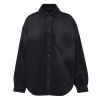 BALENCIAGA 포켓 로고드 오버데님 셔츠
