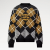 LOUIS VUITTON 아가일 모티프 청키 스웨터