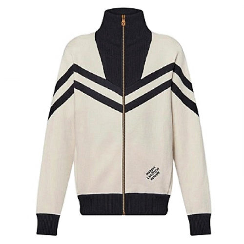 LOUIS VUITTON 니티드 세일러 블루종 집업