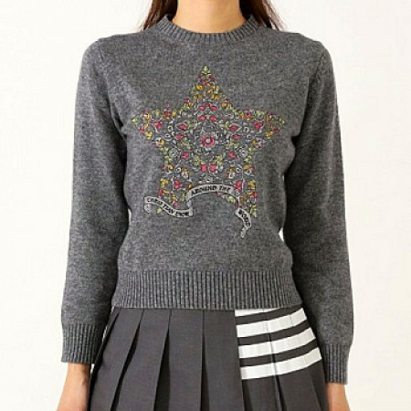 DIOR 스타 플라워 자수 니트