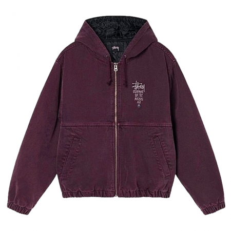 스투시 STUSSY 인슐레이티드 후디드 데님자켓