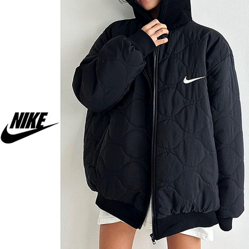 NIKE 스우시 퀼팅 후드자켓
