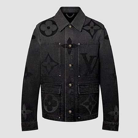 LOUIS VUITTON 모노그램 데님 블루종 자켓