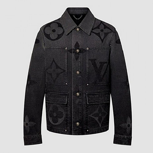 LOUIS VUITTON 모노그램 데님 블루종 자켓