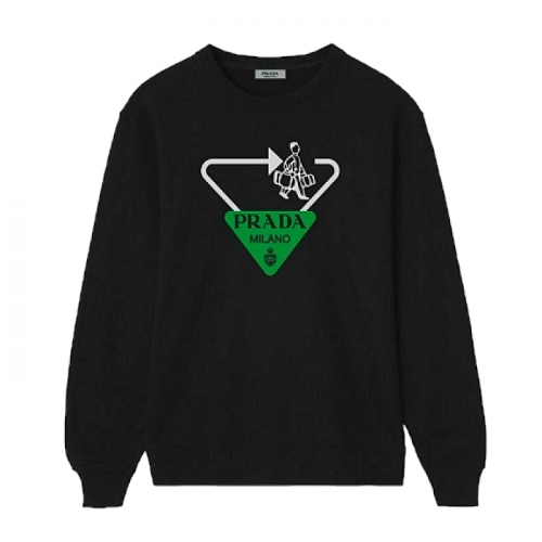 PRADA 그린배색 벨보이 맨투맨