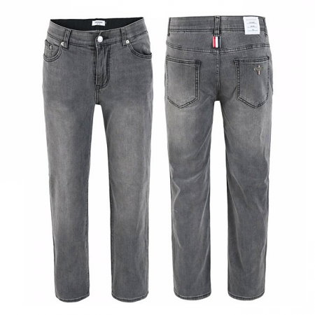 THOM BROWNE 그레이 데님 히든밴드 슬림일자