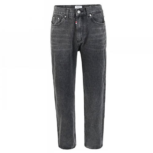 THOM BROWNE 블랙 뒷밴드 배기핏 팬츠