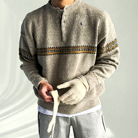 랄프로렌 Polo ralphlauren 놀 헨리넥 롱슬리브