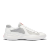 PRADA 아메리카 컵 페이턴트  스니커즈 - 화이트 & 실버