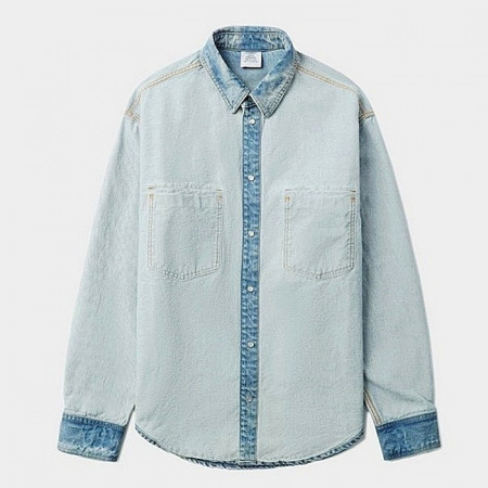 베트멍 VETEMENTS 인사이드아웃 데님셔츠