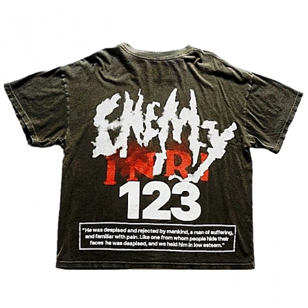 RRR123 더에너미로고 티셔츠