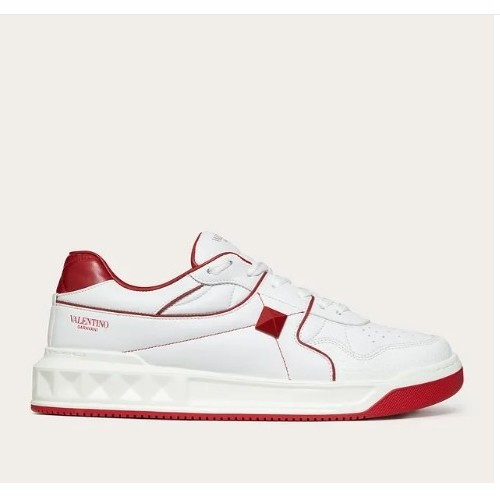 발렌** 가라바니 로우탑 스니커즈 레드