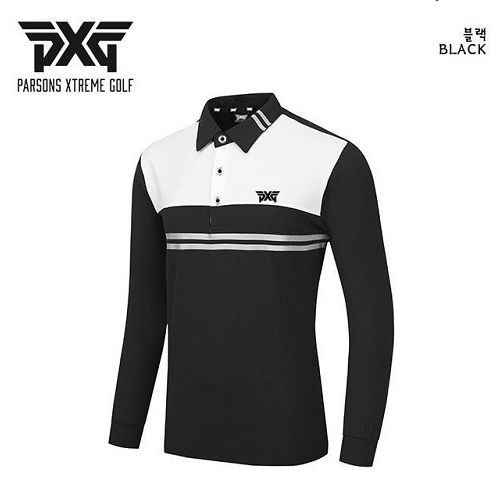 피.엑.스.지 라인 배색 기모 카라티