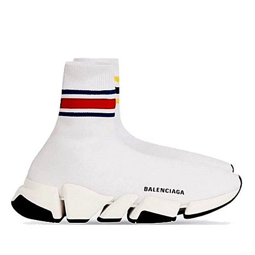 BALENCIAGA 스피드러너 2.0 화이트&멀티컬러 리사이클드