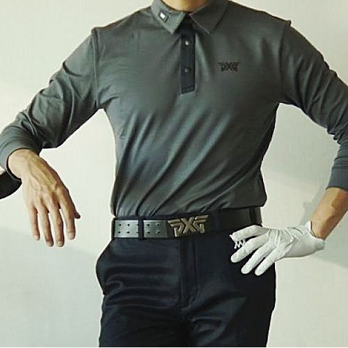 (국내배송) PXG GOLF 클래식 로고 카라 티셔츠