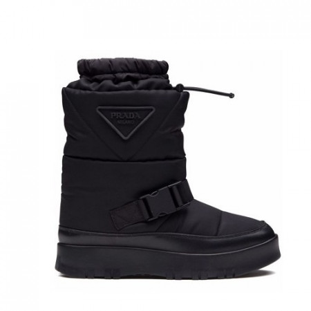 프*다 PRADA 패딩 개버딘 부츠