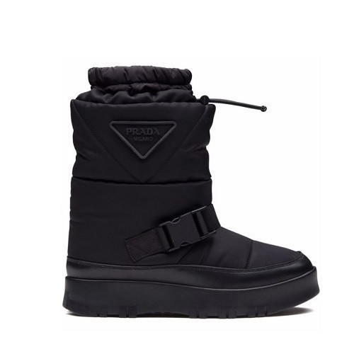 프*다 PRADA 패딩 개버딘 부츠