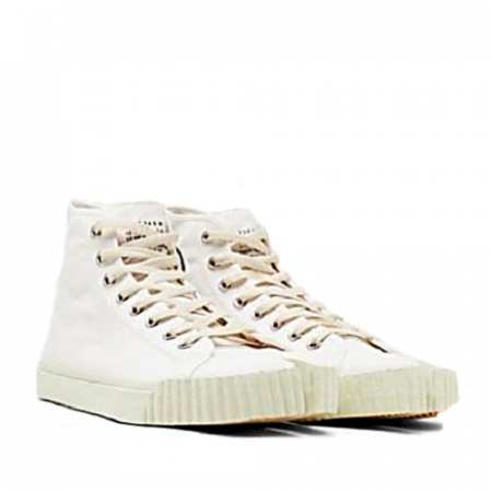 메종 Tabi 하이탑 스니커즈 - 화이트