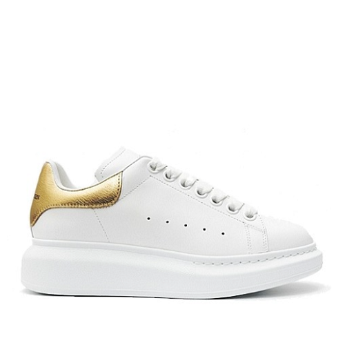 알렉산더 맥퀸 오버솔 스니커즈 - 화이트 골드탭