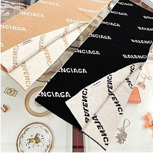 발렌시*가 BALENCIAGA 리버서블 니트 머플러
